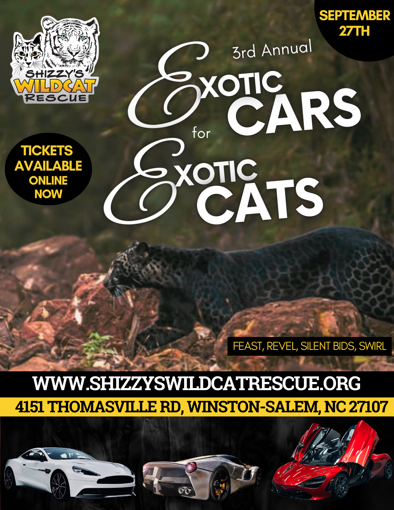 Exotic Cars For Exotic Cats Fur Ball Gala Table Sponsorship