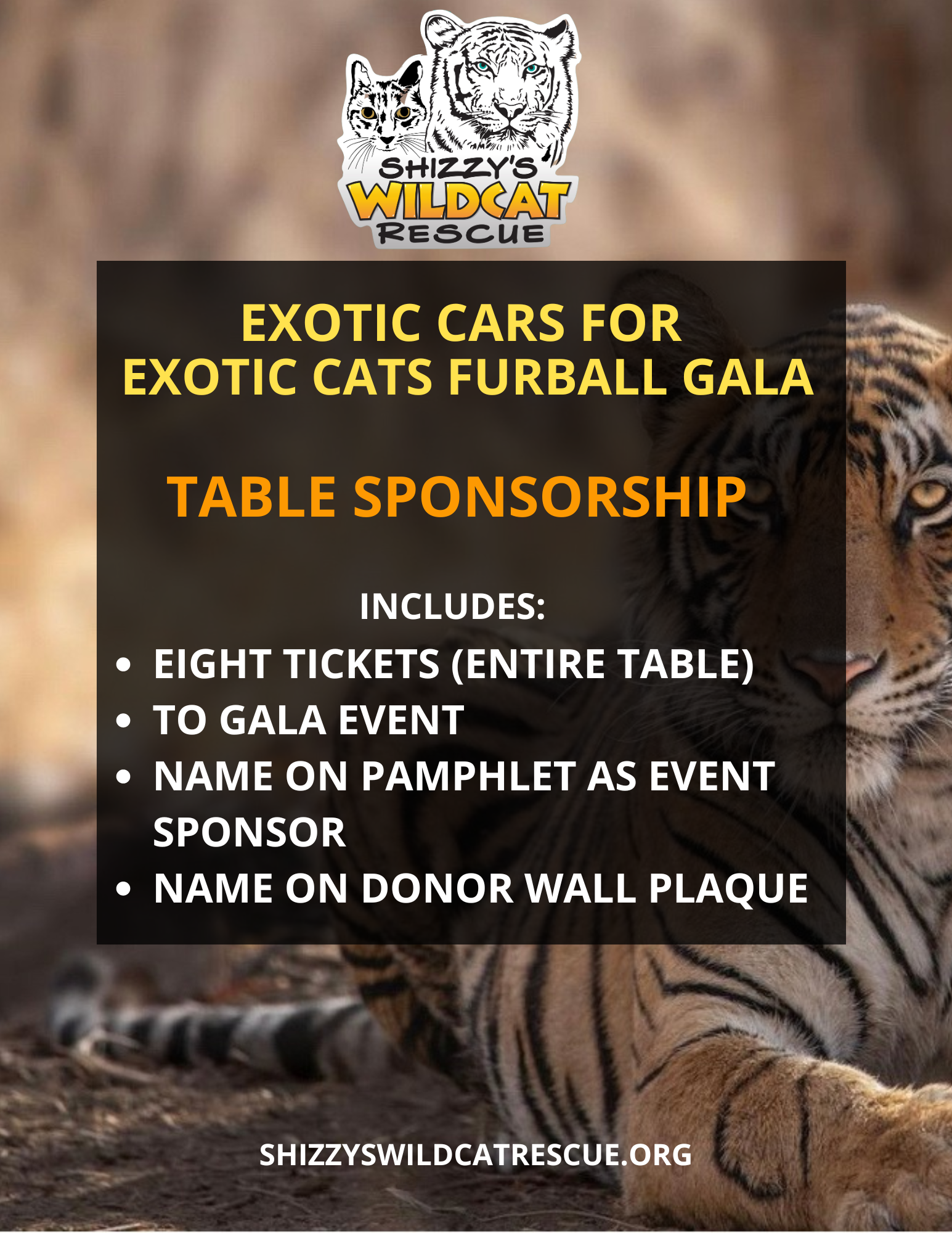 Exotic Cars For Exotic Cats Fur Ball Gala Table Sponsorship